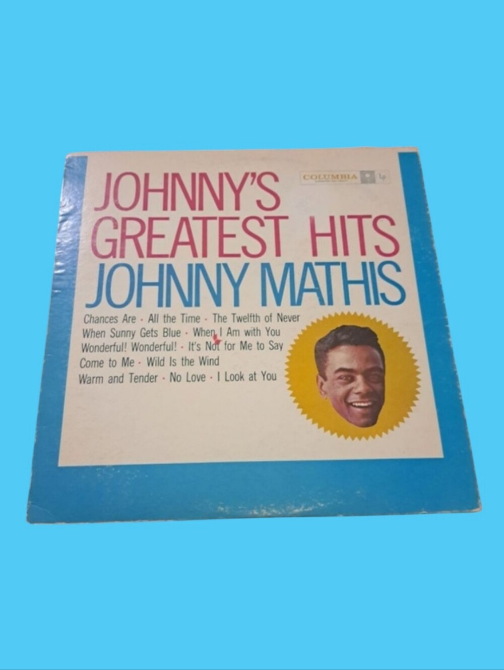 Johnny Mathis Greatest Hits Vinyl Record Vintage Columbia Records Used